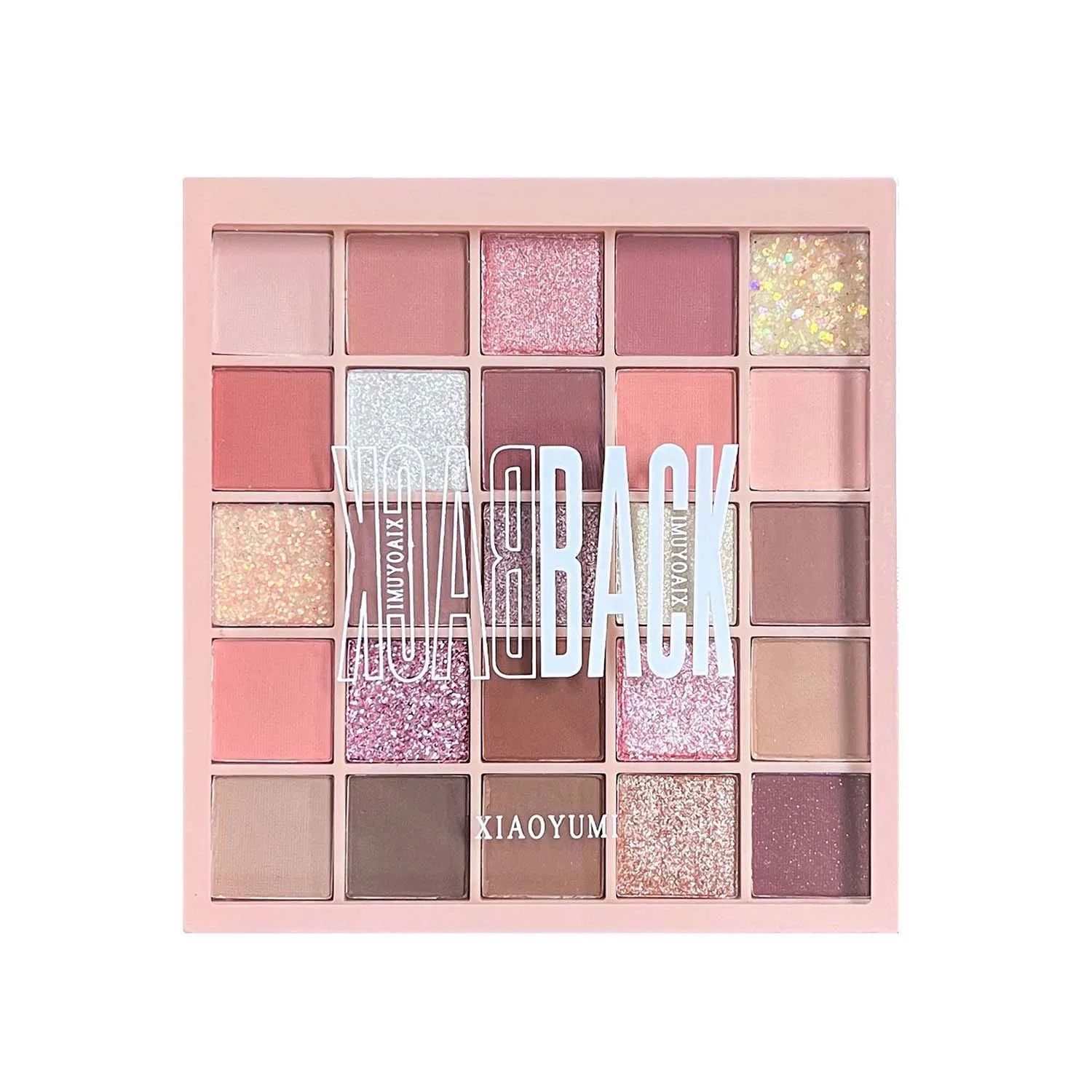 wholesale cosmetic 26 color clear case eye shadow black white and red pallet eyeshadow large eyeshadow makeup pallette