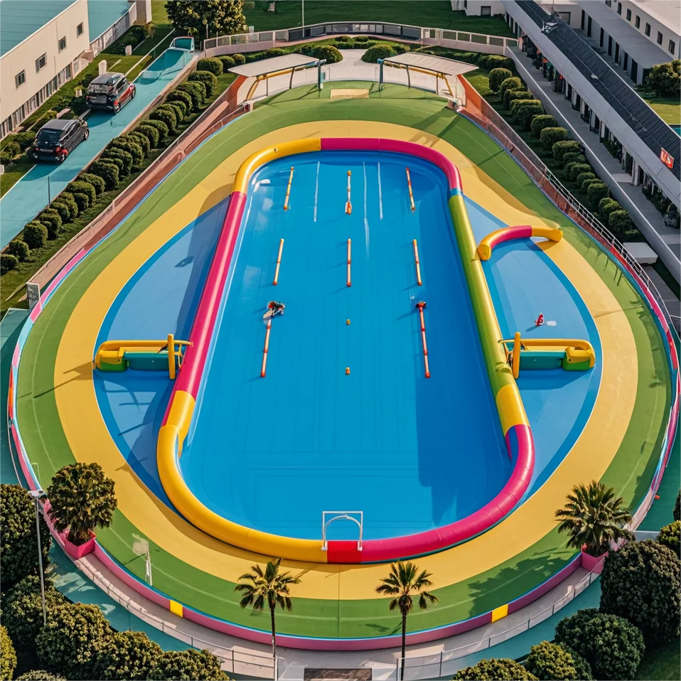 XZ OEM ODM New Design Portable Large Outdoor Volleyball Soccer Courts Beach Sports Air Inflatable Water Pool