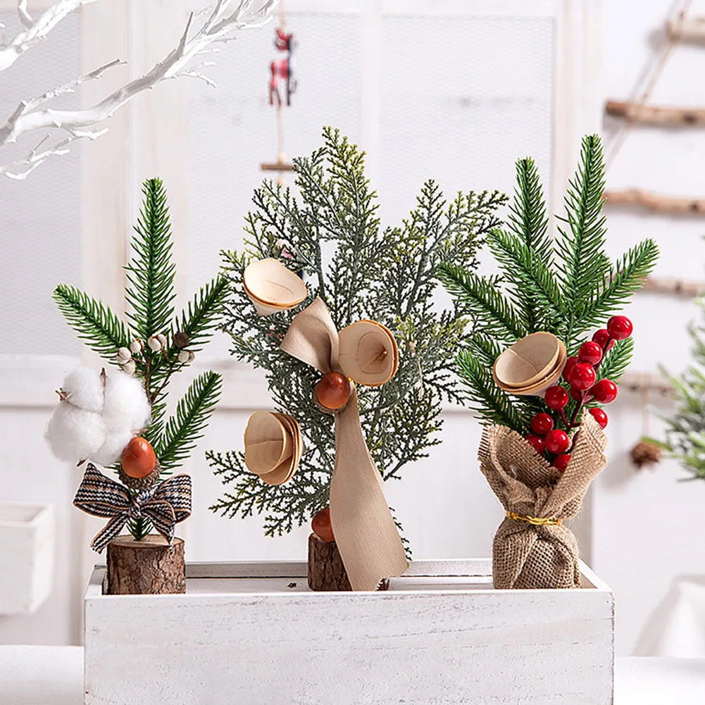 
Christmas Tree Mini Vivid Miniature Model Tree for Home Home Decoration 