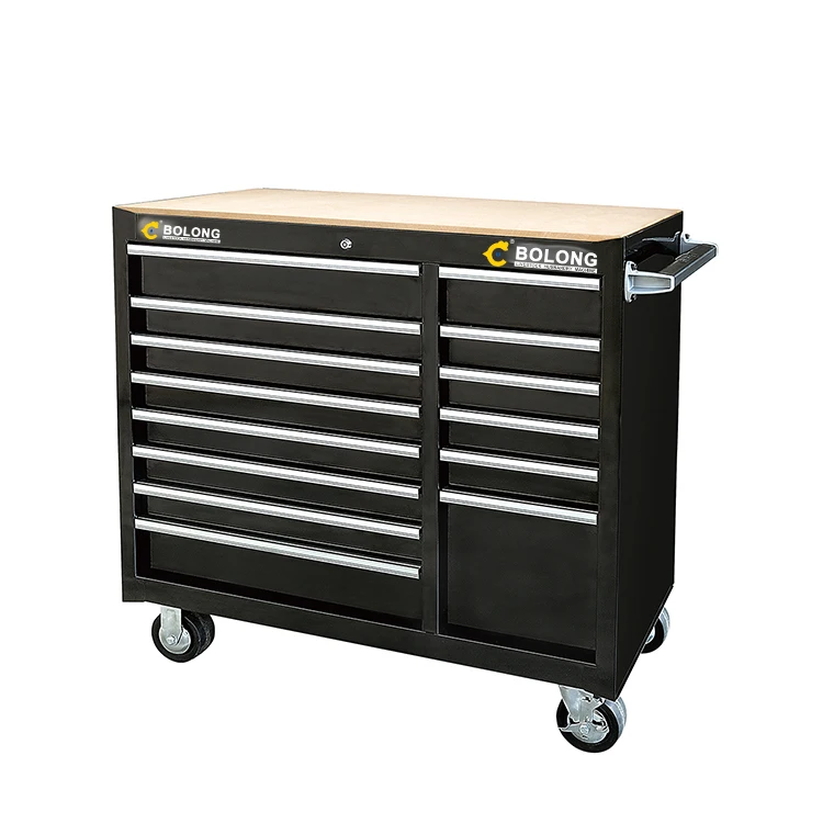 7 drawer metal empty tool box roller cabinet tools storage