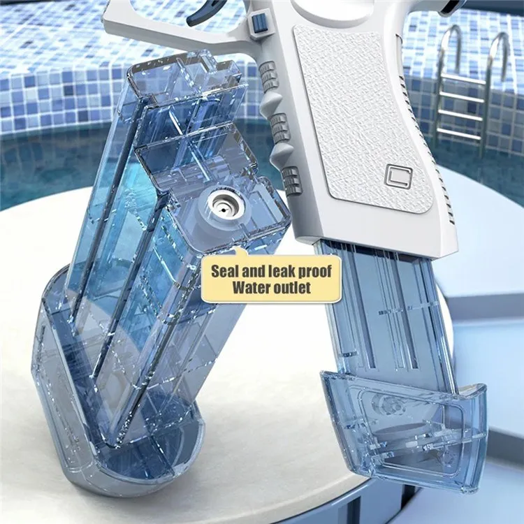 JIATENGRONG Electric Water Pistol Automatic Water Glock Kids Toy with 2 Straight Spare Water Tank