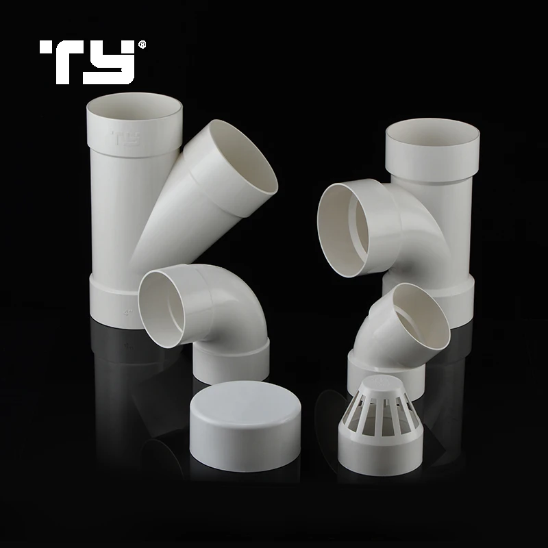 ASTM D2665 Standard Plastic UPVC 45 Degree Equal Water Drainage Pipe Fitting Skew PVC Y WYE Tee