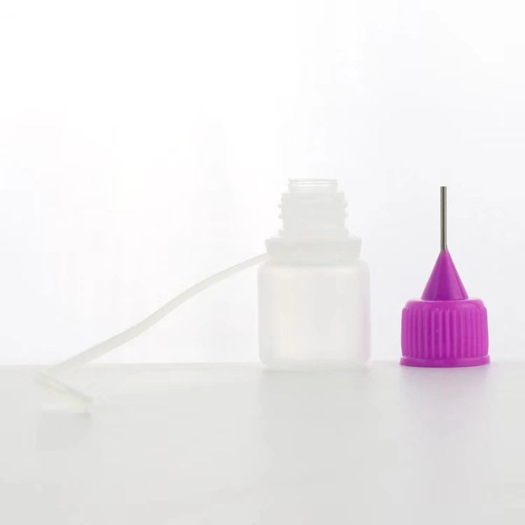 
3ml PE plastic needle bottles Oil filling bottle squeezable tubes with bottle drip irrigation 