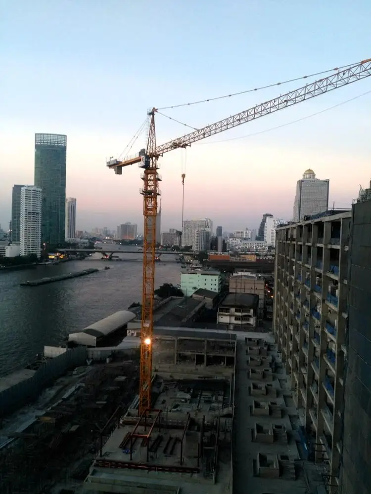 Zoomlion D1100-63 model 80M jib length 63 ton hammerhead tower crane in india price for sale
