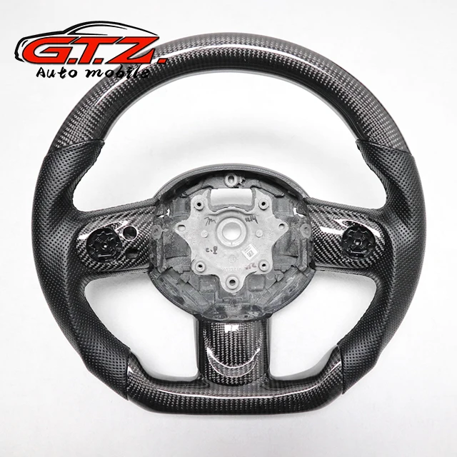  Оригинальное рулевое колесо из углеродного волокна для MINI cooper F54 F55 F56 R60 R61 ПЕРФОРИРОВАННОЕ кожаное гоночное
