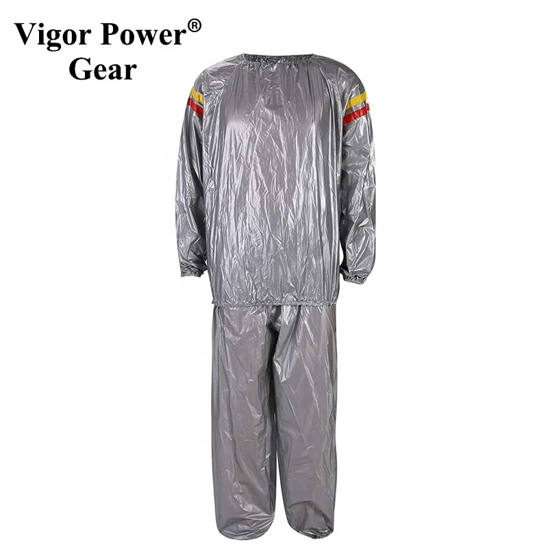 VigorPowerGear оптовая продажа черный костюм для сауны серебристый дешевый из ПВХ прозрачного