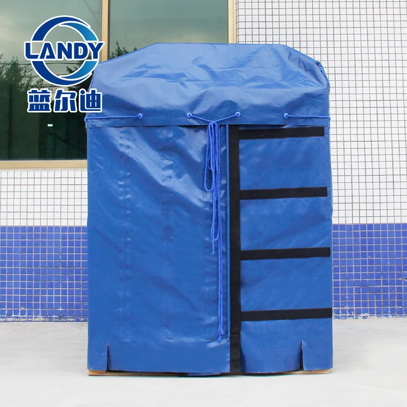Waterproof Blue Color Pvc Pallet Cover For Goods Transportation