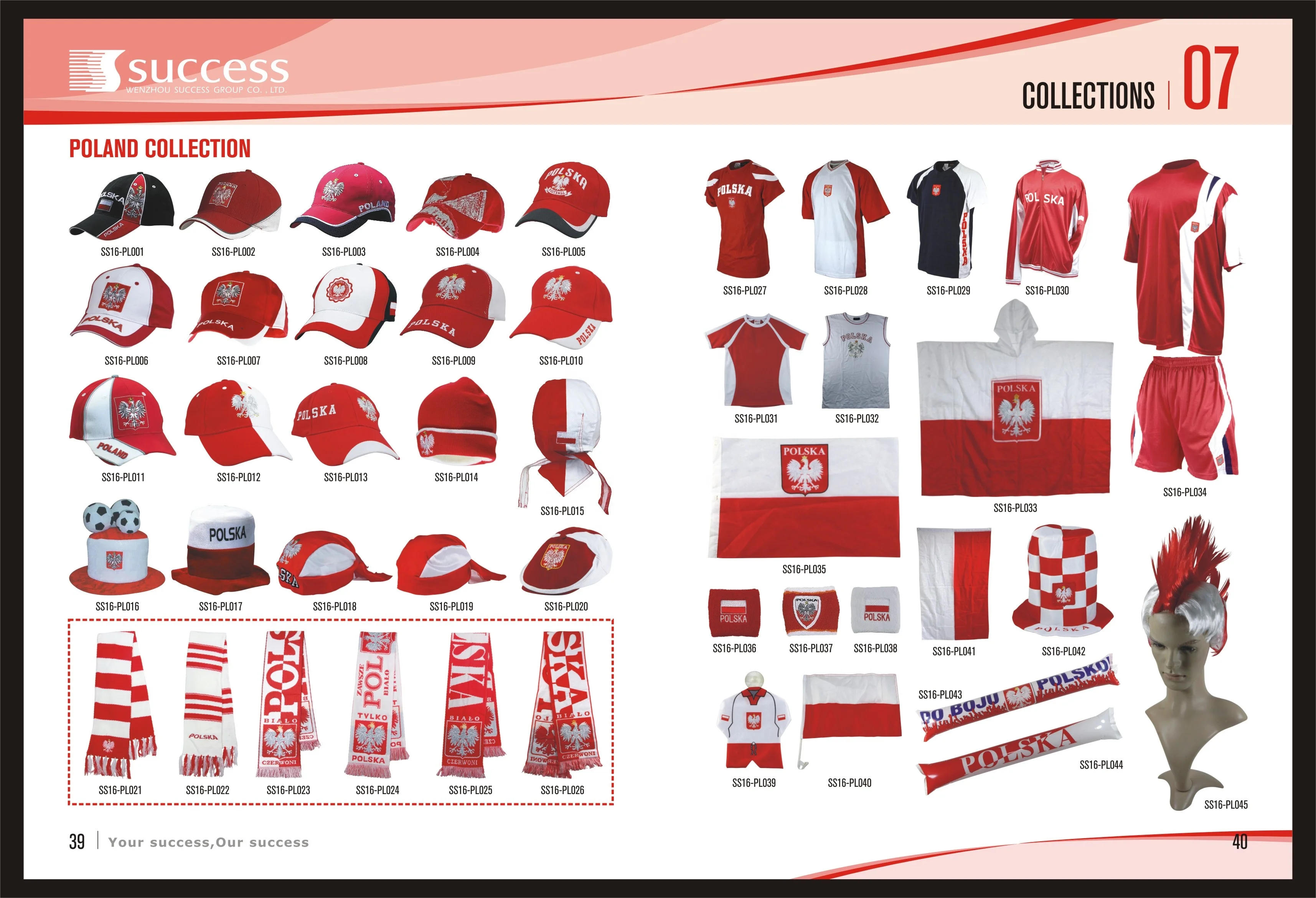 2024 Fan Supporter Hat Football fan hat With Football On Top For Poland