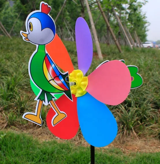 TY2976 Children funny spinning windmill, plastic pinwheel, interesting toy windmill For kindergarten decoration windmill toys