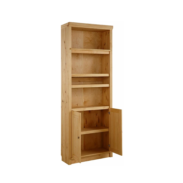 Fashion Bookshlf Wooden Bookcase And Glass Door Wooden Bookcase Shelving Unit Bookcase Guangdong Factory Direct Sales
