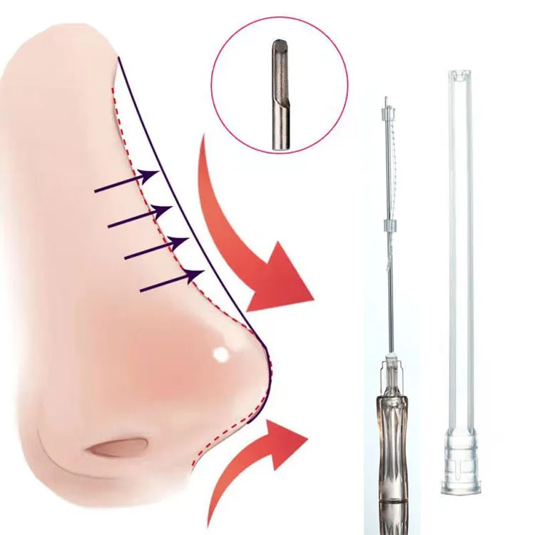 Double Needle Pdo Pcl Plla Thread Nose L Blunt Multi L Fish Bone L/W Blunt Molding Cog Pcl Mesh Thread for Facial Body Lifting