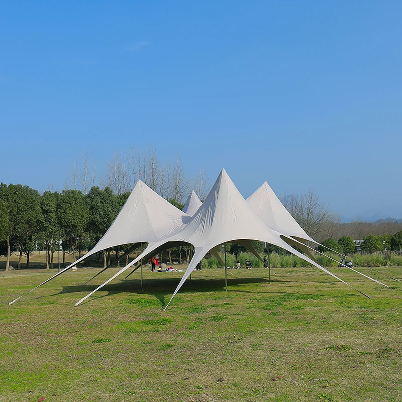 Custom Large Four Top Spider Activity Tent Camping Beach Star Spider Tent Outdoor Display Event