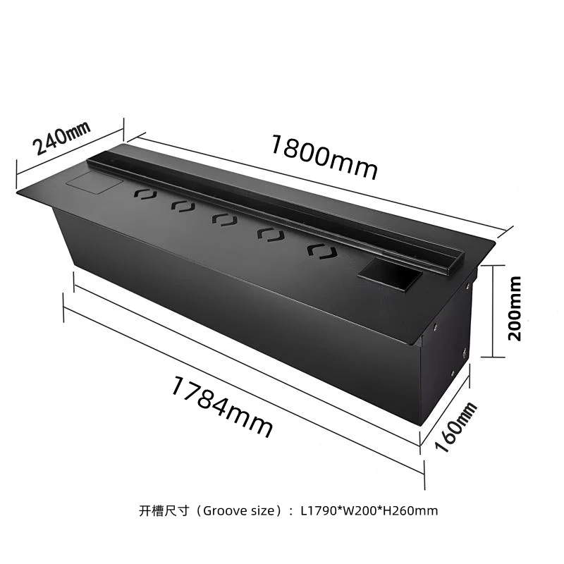 1800mm High-end intelligent steam fireplace household super long 80 inch simulation flame water vapor fireplace