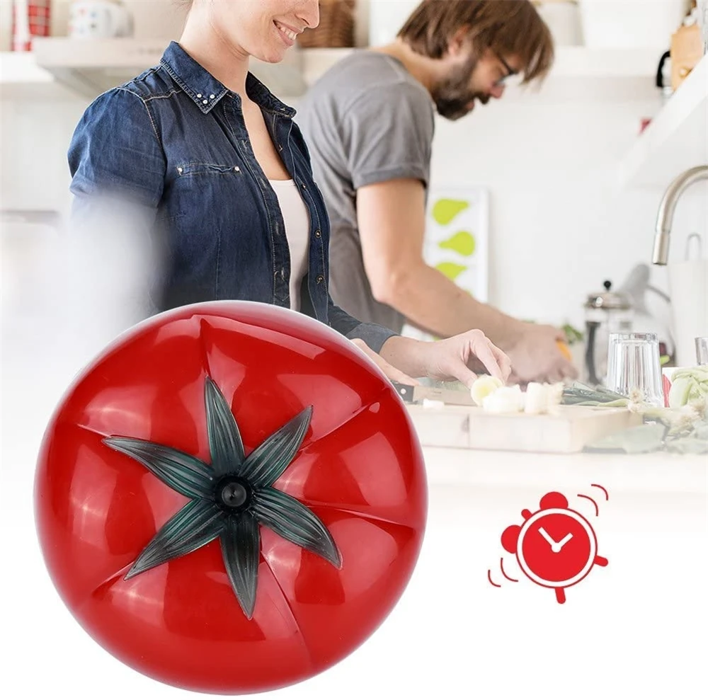 Lovely Cute 1-60min 360 Degree Rotating Tomato Shape  mechanical Kitchen food Countdown  timer  3045