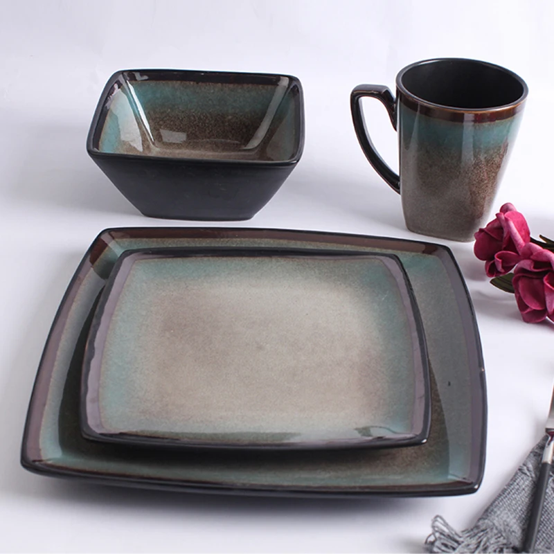 Modern Ceramic Popular Reaction Glaze Dinnerware Sets