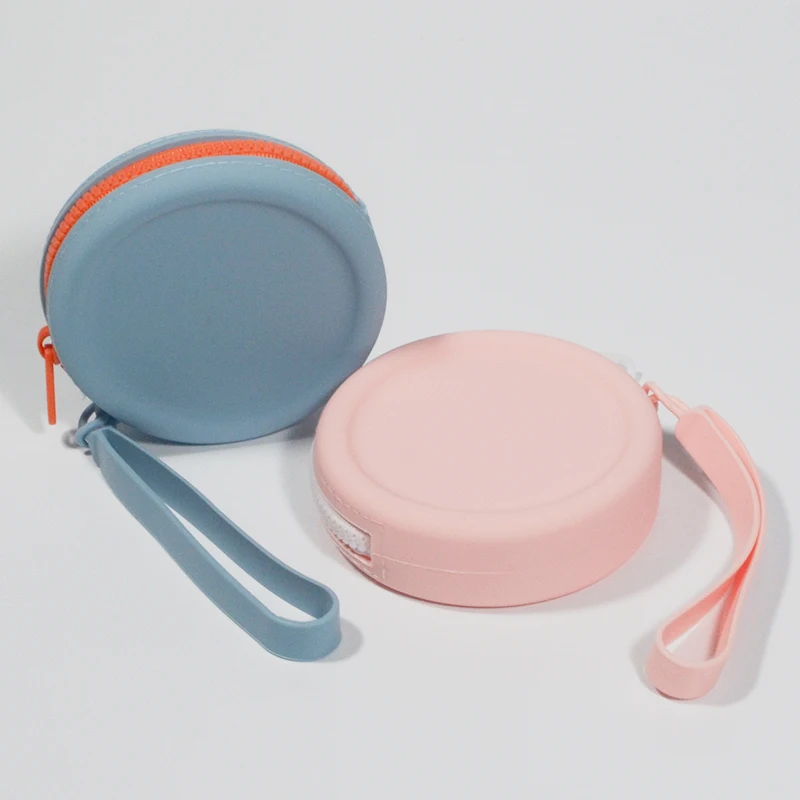 Custom Logo Mini Silicone Coin Purse Small Kids Money Pouch Lipstick Bag Wallets for Women Girls Key Lipstick Bag