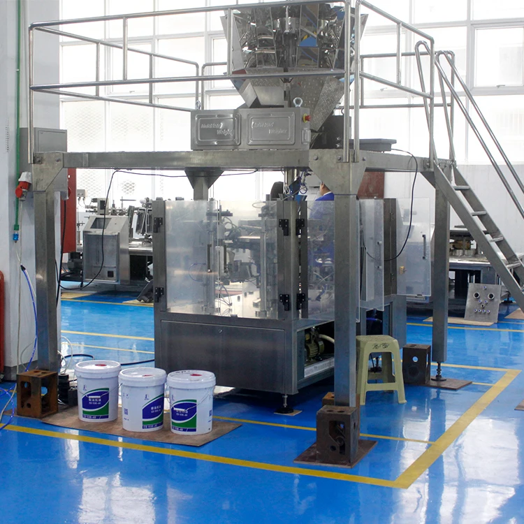 Automatic Envasadora Rotativa Stand Up Oil Bag Juce Potato Yogurt Liquid Detergent Rotary Pouch Packaging Machine Price