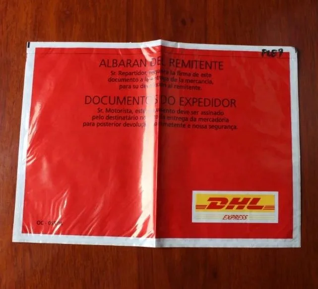 DHL Packing list envelope for express