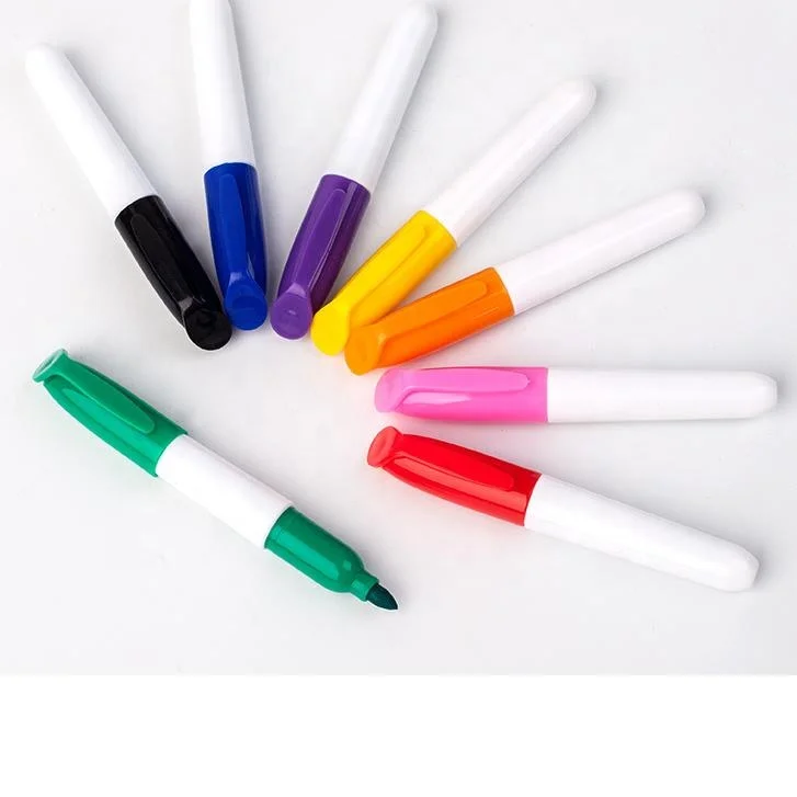 Customized Mini Bulk 88mm Short Blackboard Whiteboard Marker Pen Set School Office Supplier