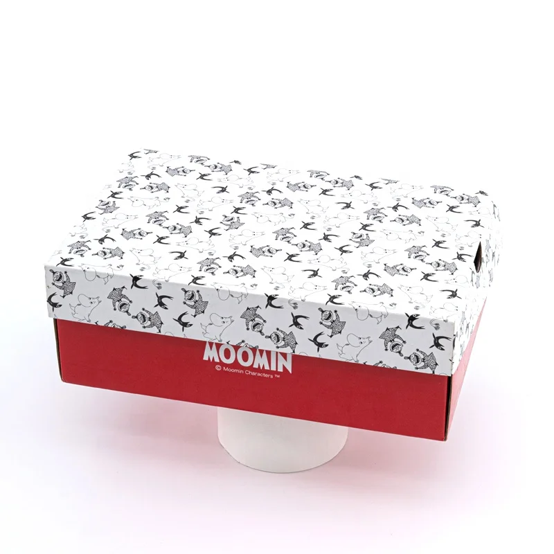 Wholesale custom logo sneakers shoe box Corrugated Paper Packaging boxes package for shoes