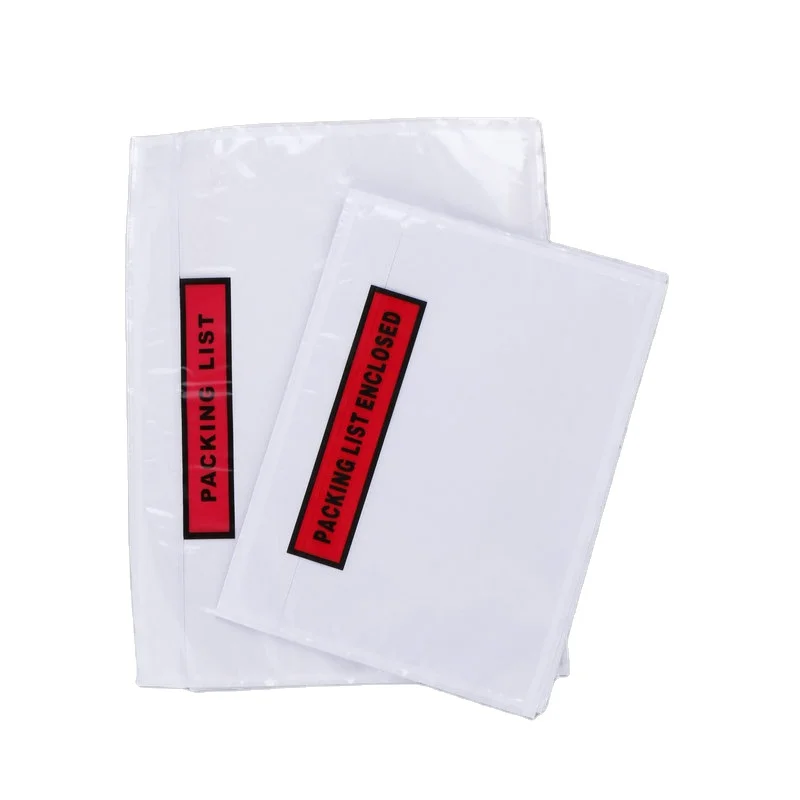 XMC-Eco friendly Packing List Shipping Label Envelopes  Invoice Enclosed Adhesive Bags for express