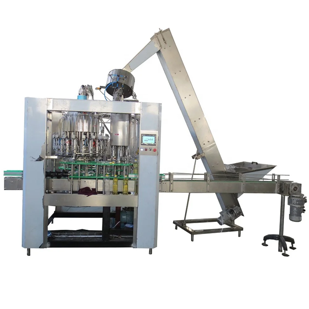 Automatic and packing plastic bottle essential palm cooking vegetable olive edible oil filling machine