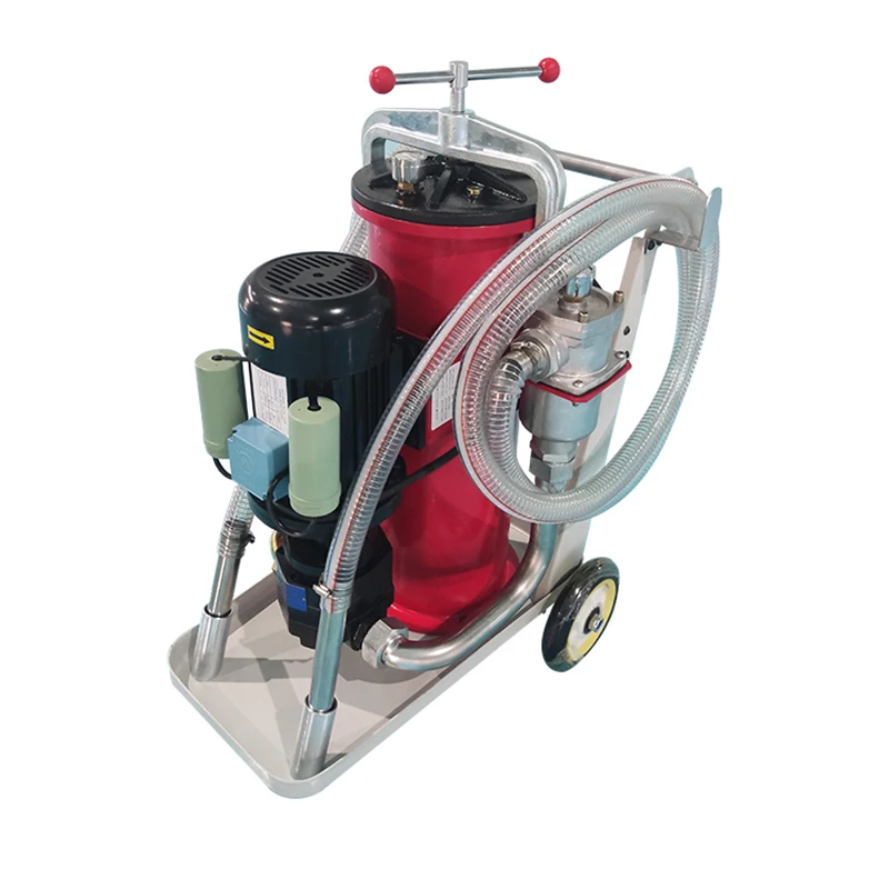 used engine oil recycling machine LYJ-63*10 movable waste oil filter machine