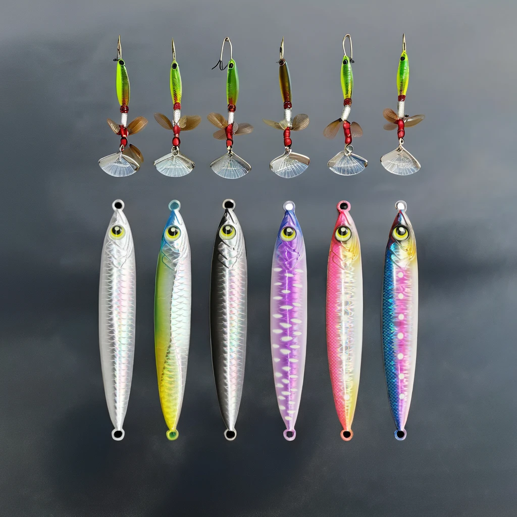 Deep Sea 200g Jigging Fishing Spoon Bait Luminous Jigbait Fast Sinking Lead for Saltwater Shark and Bream Target Species