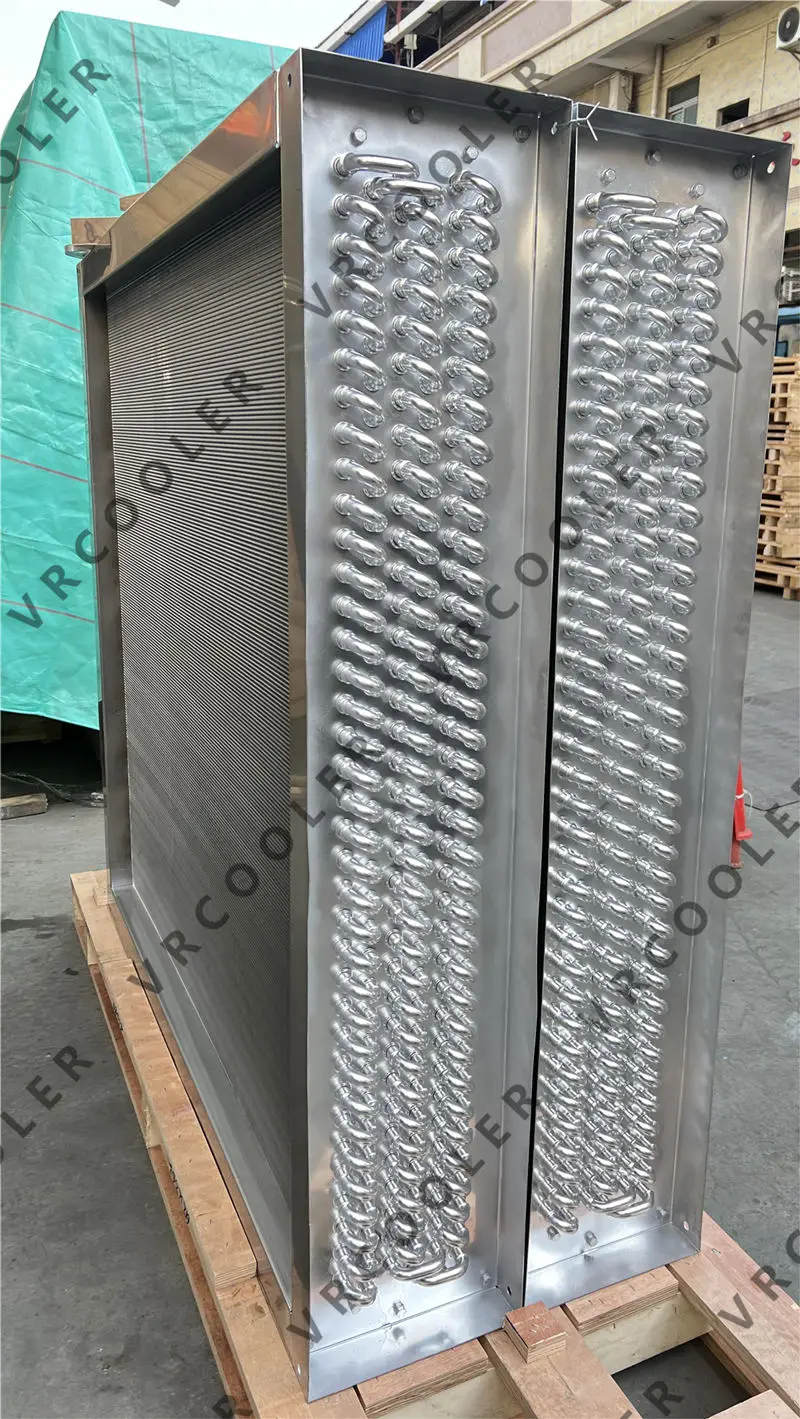 Industrial SUS Water to Air Heat Exchanger for Custom Cast Silicone Processing Line