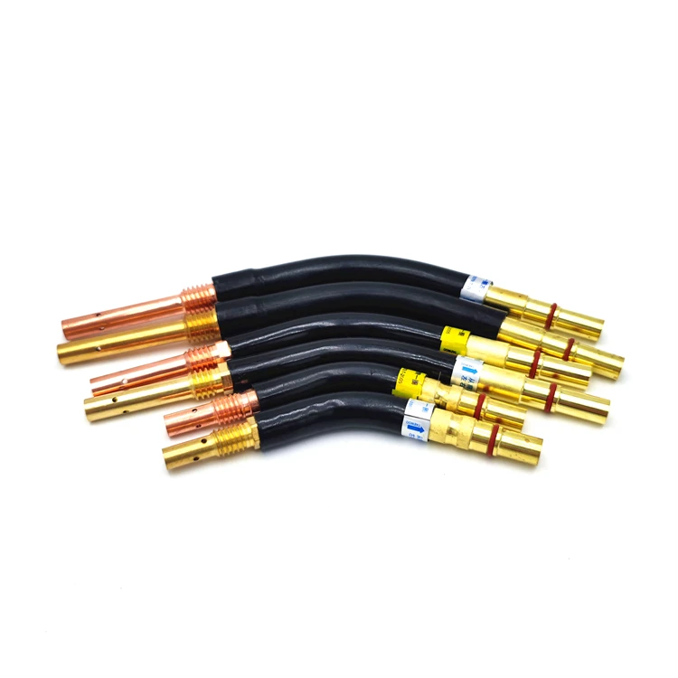 China Big Factory Good Price 200a Consumables 15ak Mig Welding Torch Flexible Swan Neck
