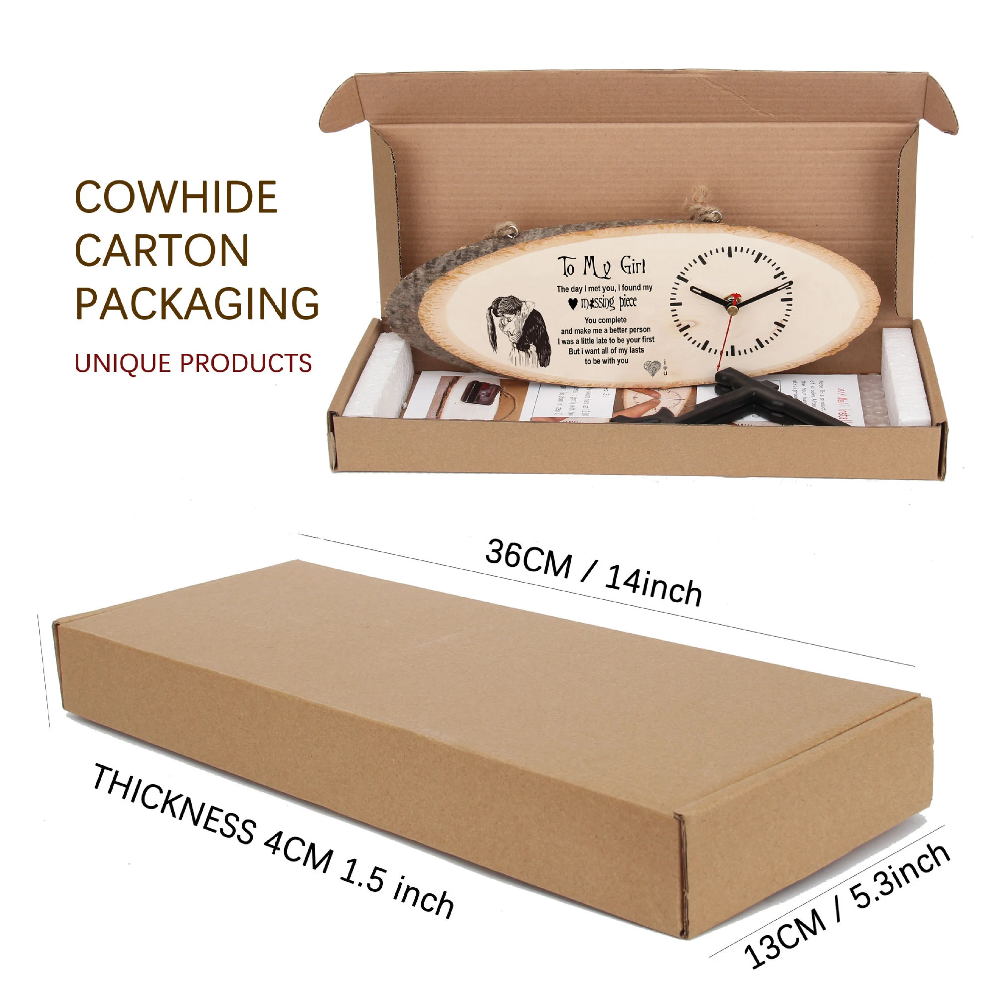 Wholesale/Customized Printing Wood Clock, Home/Office Ornamental Clock,Wooden Decorated Clock