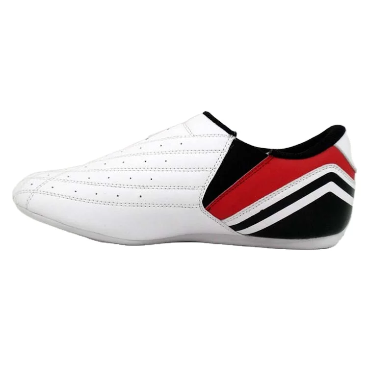 Sample free shipping cheap  Durable white taekwondo karate judo shoes for training