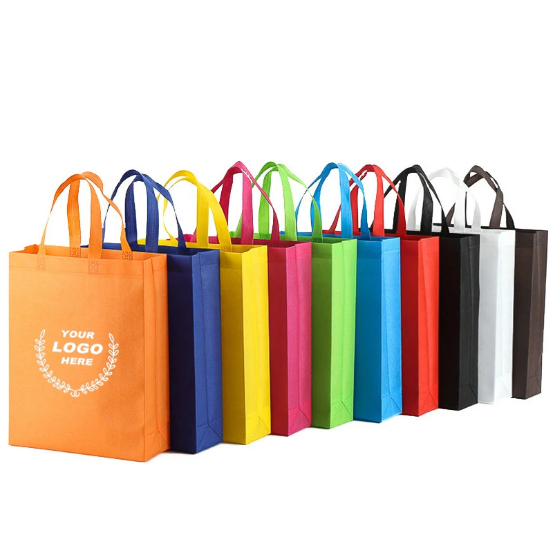 
Customized Print Promotional Recycle Fabric PP Non-woven Shopping Bag with Logos 