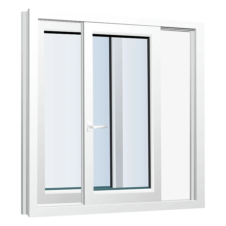Factory wholesale sliding window aluminum alloy double glass smooth sliding window can be customized