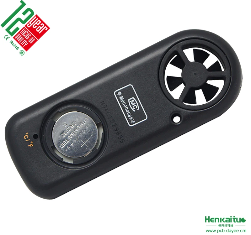 Air Flow Meter Mini Design Temperature Wind Speed Air Meter Anemometer