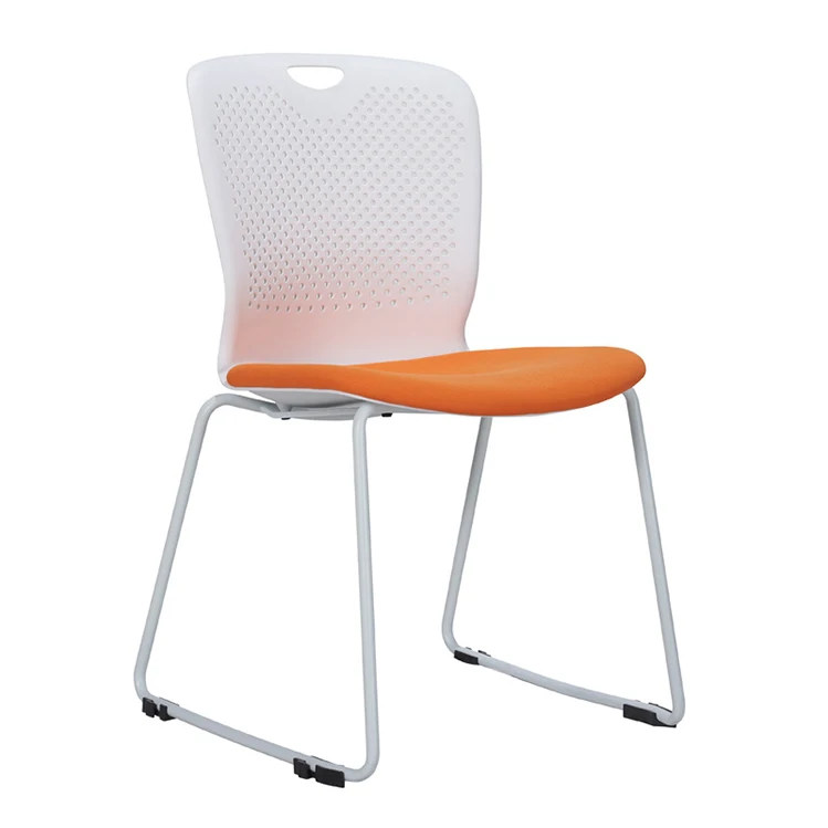 DDP+1 piece customized practical chrome-plated frame training room seat with fabric cover training sofa chair