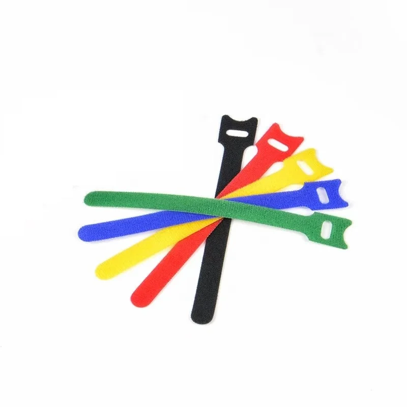 Back To Back Double Side Band Strap Reusable Colorful Hook loop Cable Tie Fastener Tape