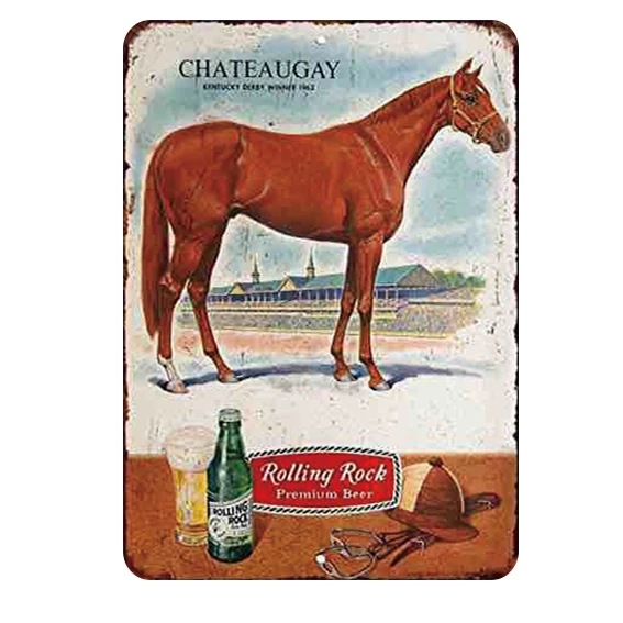 
Art & Collectible bar tin iron poster western movie horse hunting metal signs 