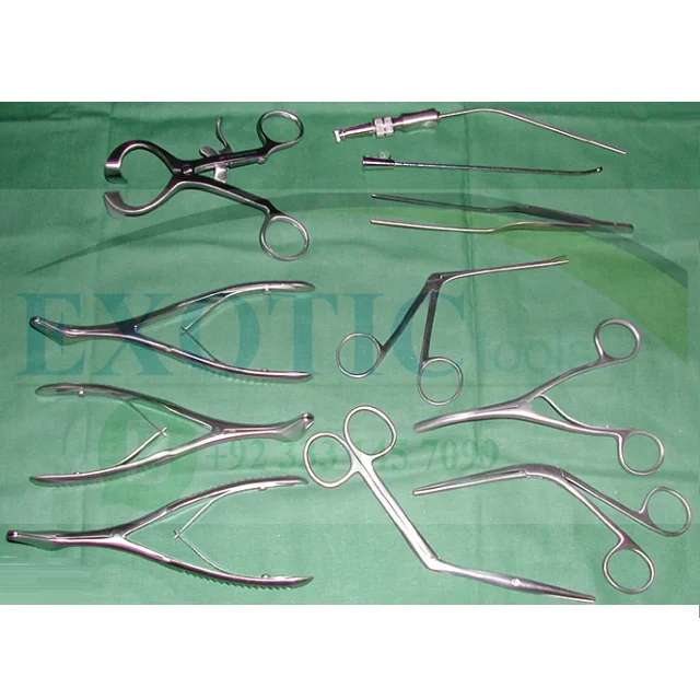 HOT SALE EAR NOSE THROAT Surgery instruments Set 11 Pcs Premium Quality ENT Surgery Instruments Set Lowest Price