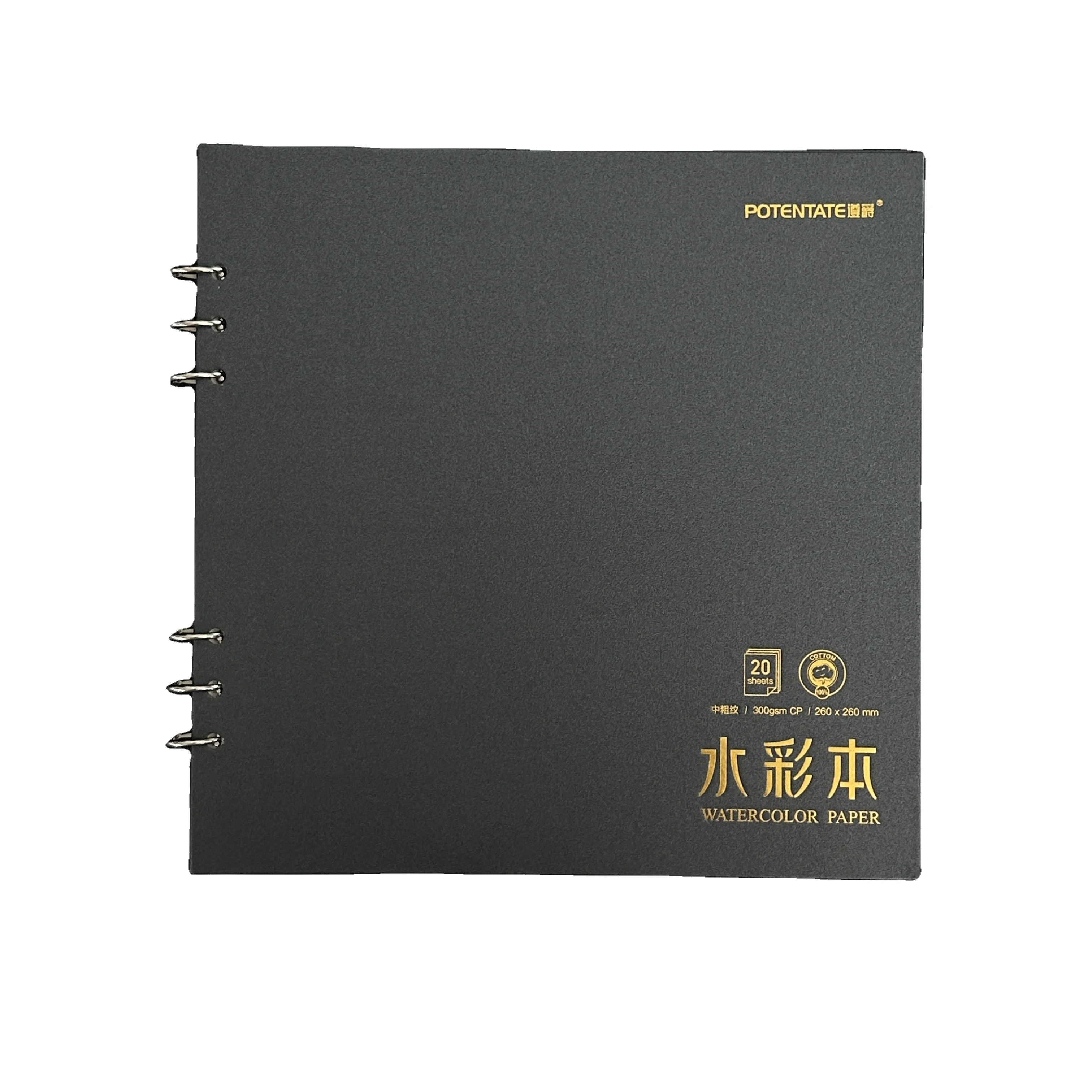 Potentate Watercolor Paper book Spiral loose leaf Cold Press