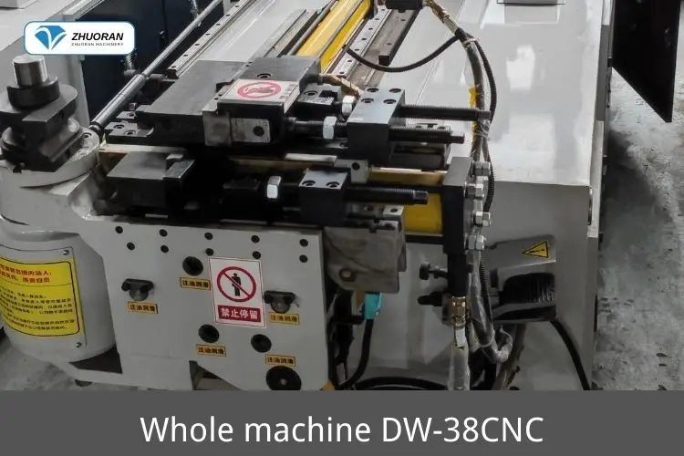 DW-38CNC hydraulic stainless steel exhaust square tubing tube bender pipe bending machine