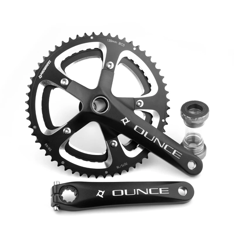 Crankset Folding Bike 170 mm 8m Chainwheel Belt Drive Cycle Part Bicycle Crankset