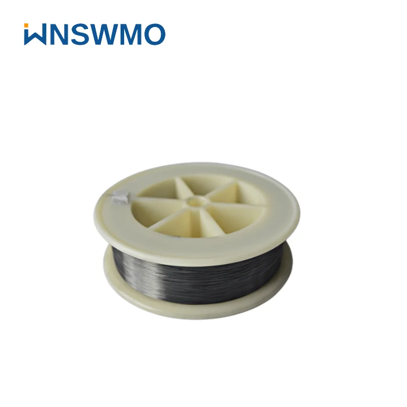 Tungsten wire filament wire electrolytic clean for textiles weaving