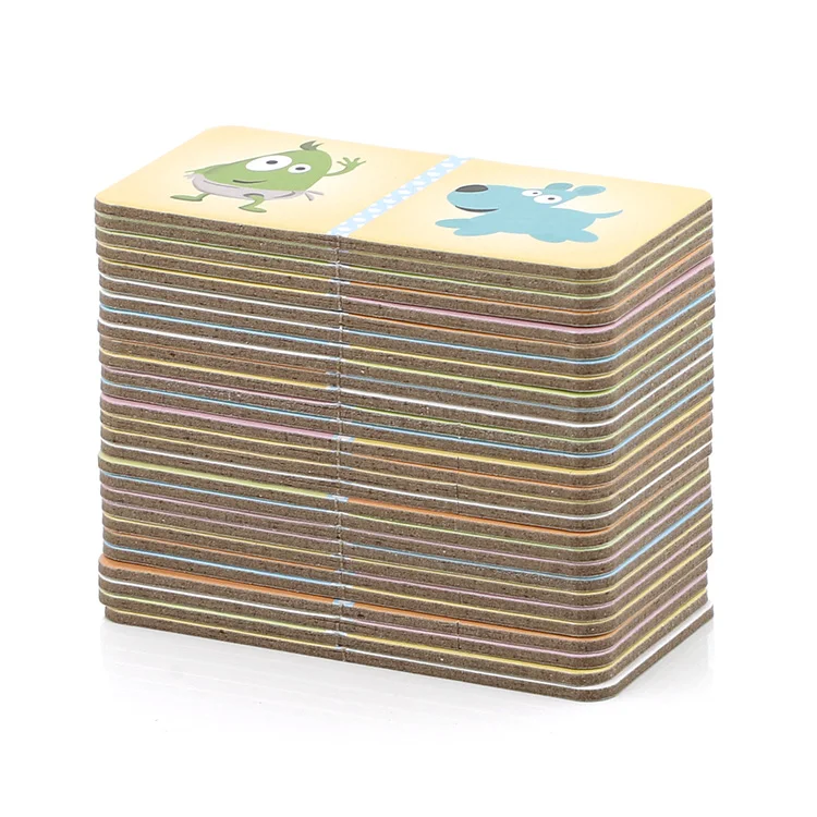 Kids Educational Toy Gift box Packaging Paper Cardboard Colored Customized Domino Cards Game Set Toys