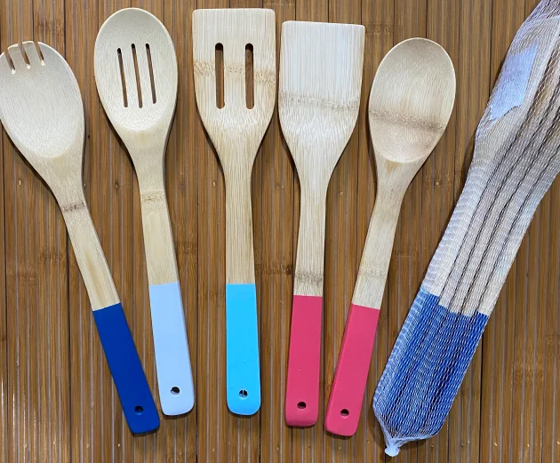 Hot Selling Kitchen Utensils Set Bamboo Cooking Tools Premium Kitchen Accessories
