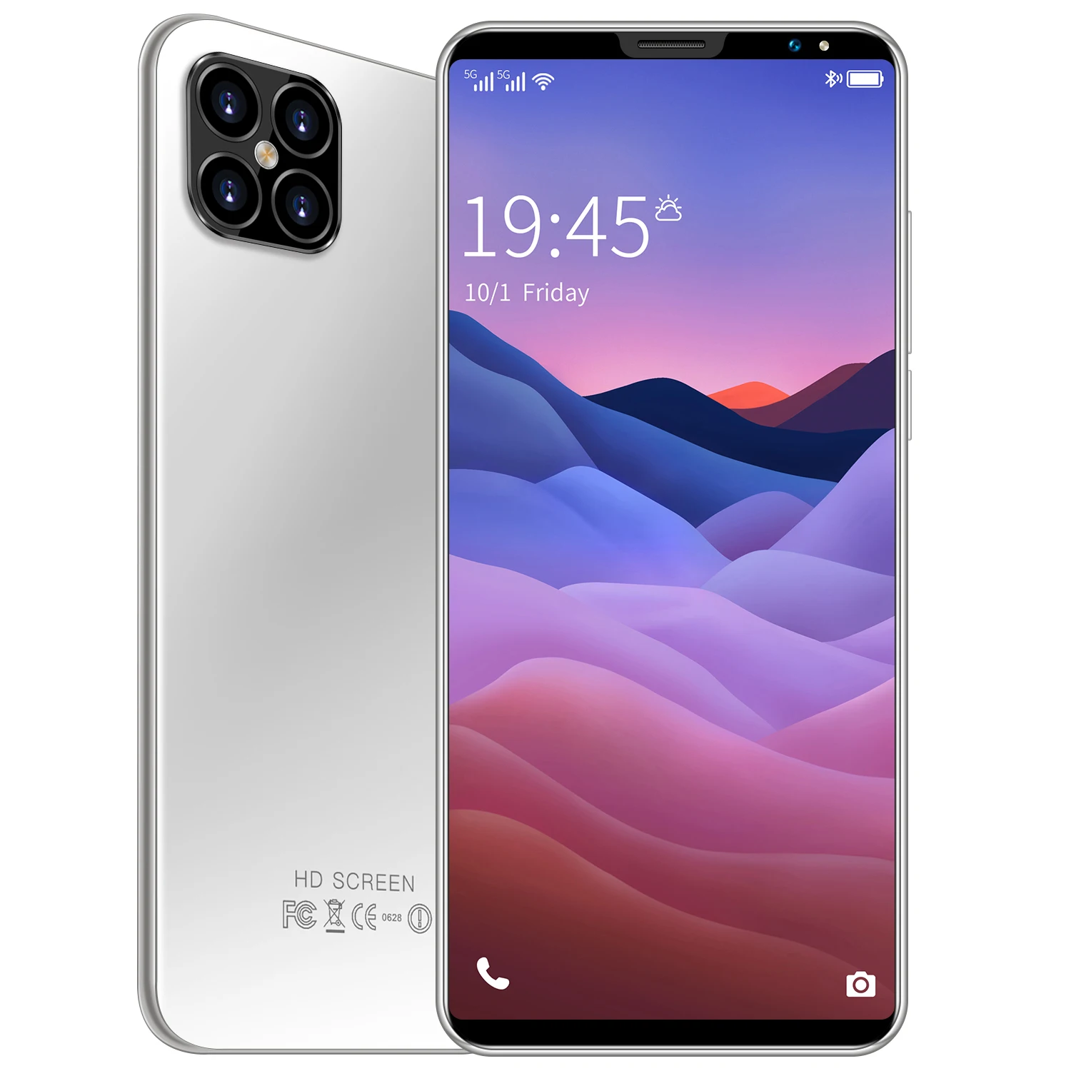 I12 Pro 6 1 дюймов полный экран мобильного телефона 4G 5 аппарат не привязан к оператору сотовой связи ГБ + 128 Гб Камера 13MP 24MP смартфон десять Core Android 10 Face