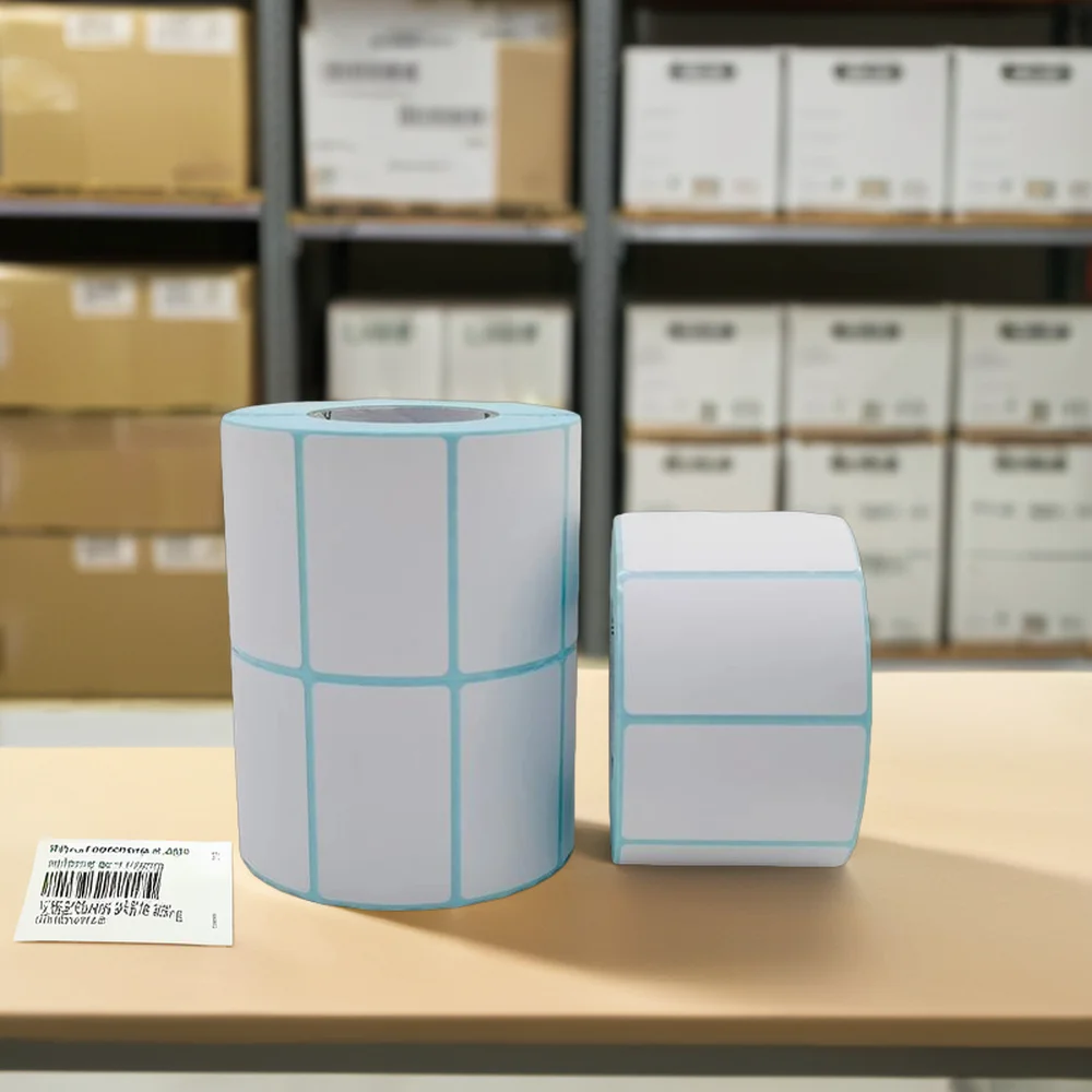 Topa Custom Adhesive Paper Label Direct Thermal Barcode Sticker 58x40mm Shipping Thermal label for Mobile printer