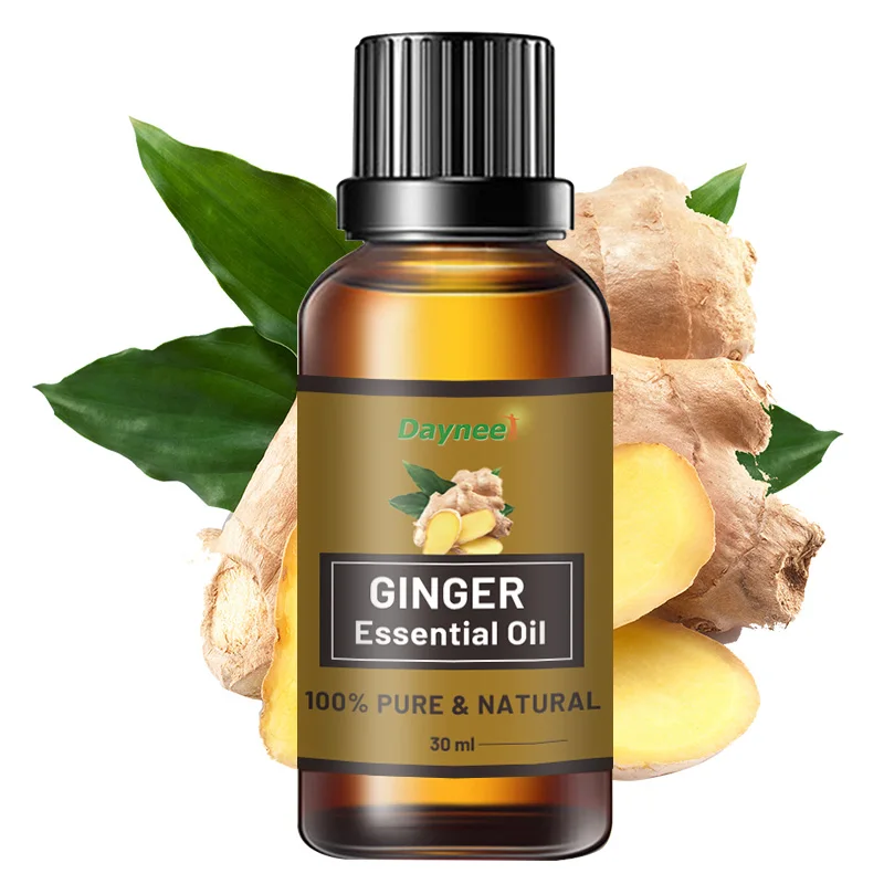 100% Pure Ginger Essential Oil For Spa Massage High Quality Private label 30ml Ginger Oil