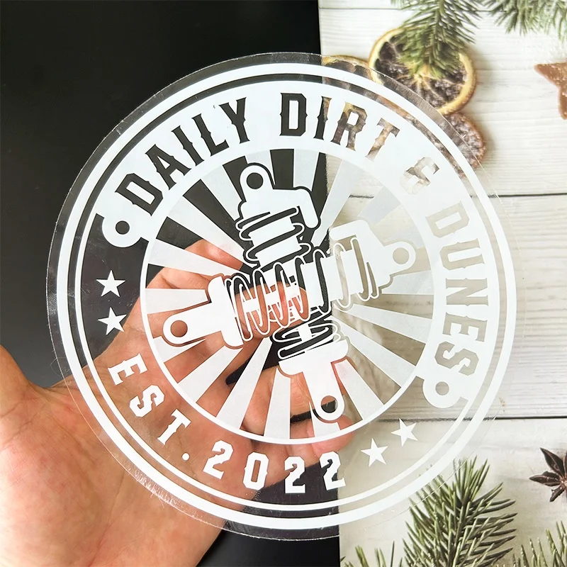 High Quality Custom Die Cut Label Logo Printed Transparent Sticker Custom Die Cut Waterproof UV Protective Clear Vinyl Stickers
