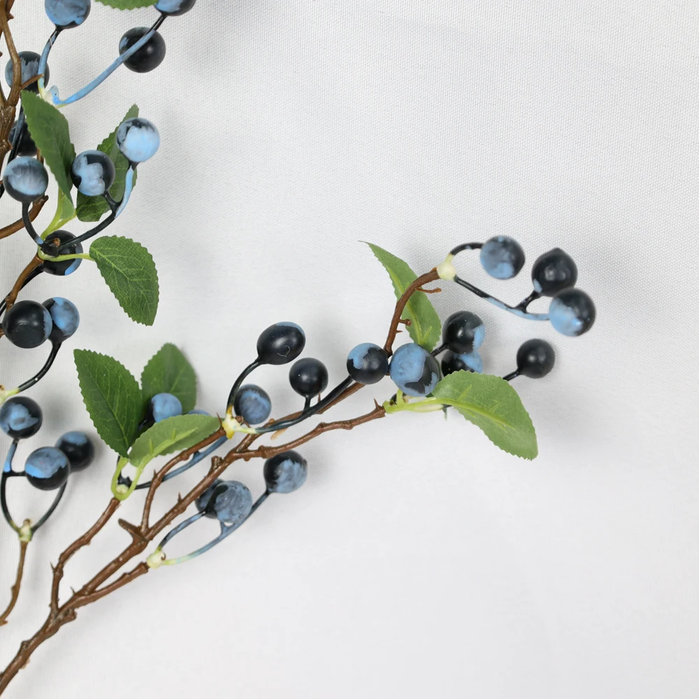 Christmas Tree Decoration Artificial Glitter Berry Stem Ornaments Glitter Twigs Branch Home Holiday Wedding Party Supplies